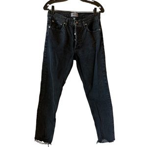 Agolde Jamie Straight Leg Black Jeans